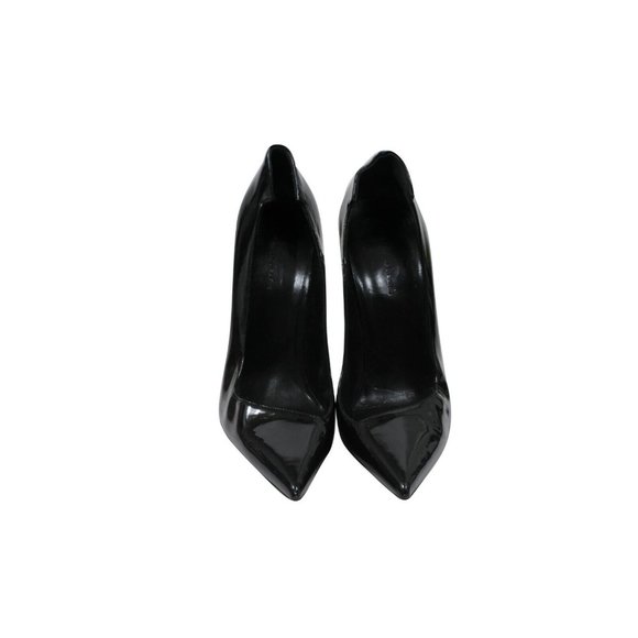 Balenciaga Womens Pumps US9.5 EU39.5 Black Patent Leather 130MM Heel Pointed Toe - Picture 2 of 12
